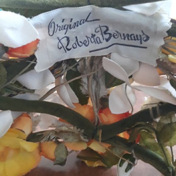 Vintage Floral Hat - Roberta Bernays